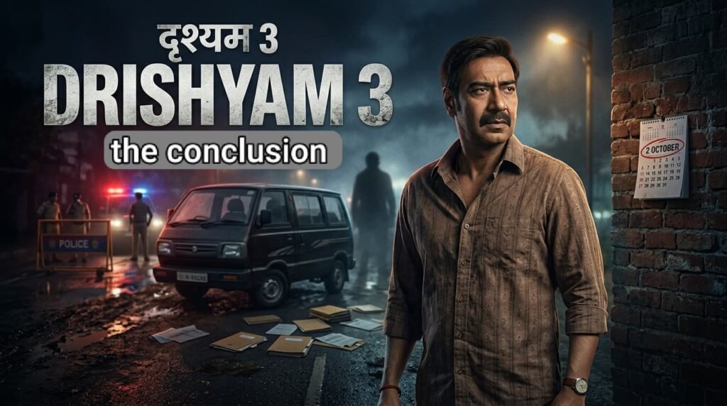 Drishyam 3 movie suspense concept poster
